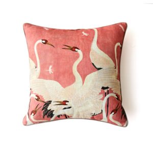 Dancing Crane Pillow Cover