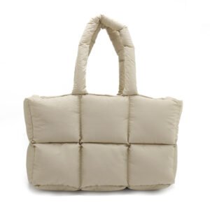 Winter Puffer Tote Bag