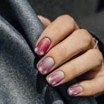 fuchsia ombre nail art 2