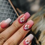 fuchsia ombre nail art 3
