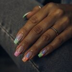 pastel neon fashion nails 63