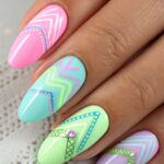 pastel neon fashion nails 78
