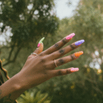 pastel neon fashion nails 36