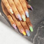 pastel neon fashion nails 57