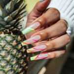 pastel neon fashion nails 47