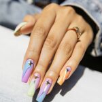 pastel neon fashion nails 46