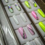 pastel neon fashion nails 43