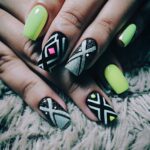 pastel neon fashion nails 40
