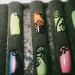 pastel neon fashion nails 39
