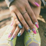 pastel neon fashion nails 38