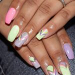 pastel neon fashion nails 33