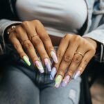 pastel neon fashion nails 21