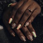 pastel neon fashion nails 15