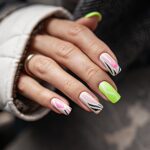 pastel neon fashion nails 14
